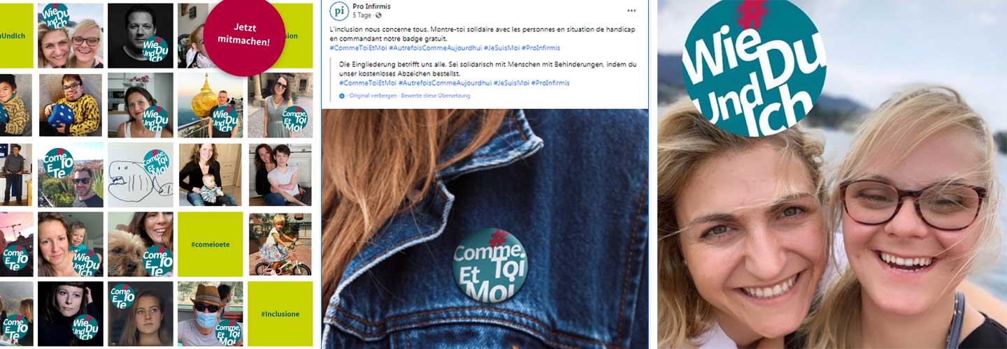 Galerie d’images en ligne montrant des photos de profil avec le sticker #CommeToiEtMoi. Pin #CommeToiEtMoi.